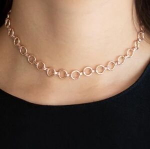 🆕Rose Gold Circle Link Choker